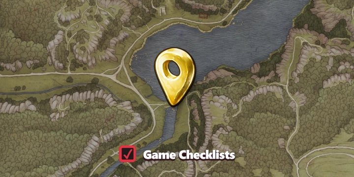Map screenshot of Bathing Spot area