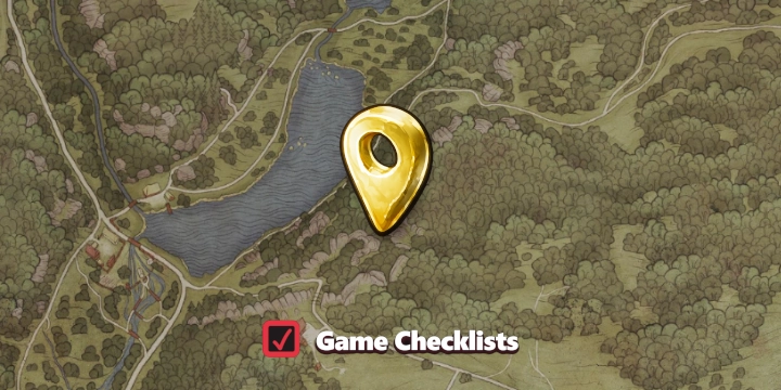 Map screenshot of Booze Stash - Vidlak Pond Southeast area