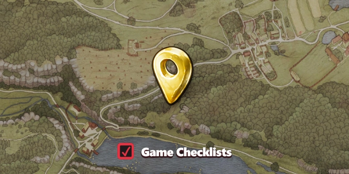 Map screenshot of Broken Wagon area