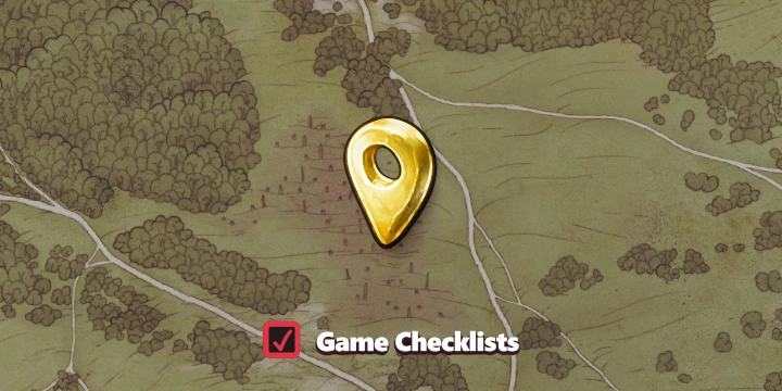 Map screenshot of Burnt-down Forest area