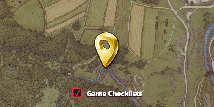 Map screenshot of Collapsed Mine area