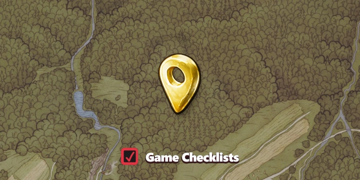 Map screenshot of Cottage in the Woods area