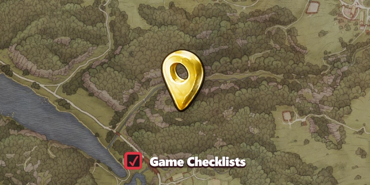 Map screenshot of Cross and Skeleton area
