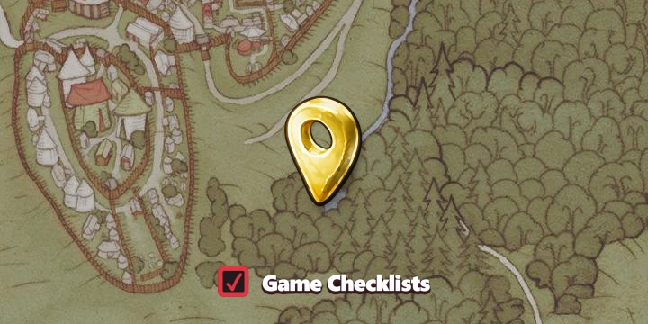 Map screenshot of Desecrated Spring area