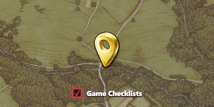 Map screenshot of Fallen Barrels area