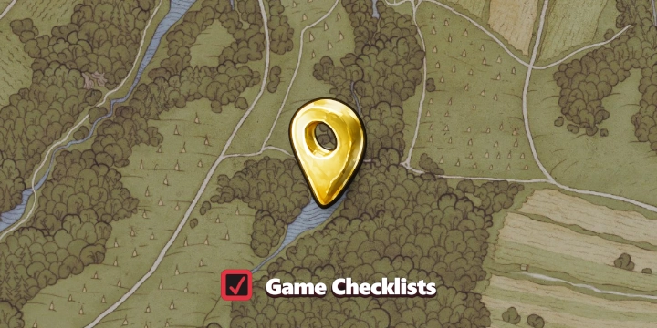 Map screenshot of Flooded Cottage area