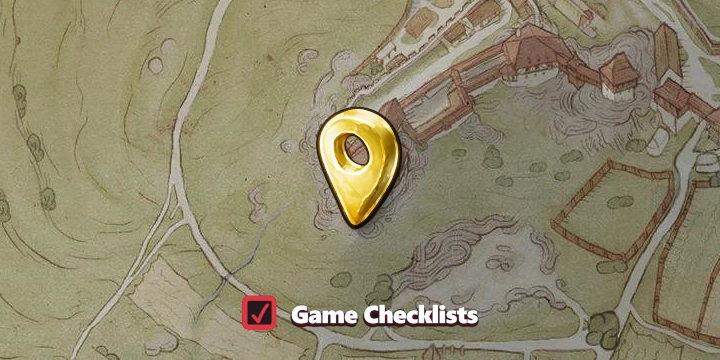 Map screenshot of Istvan's cross area