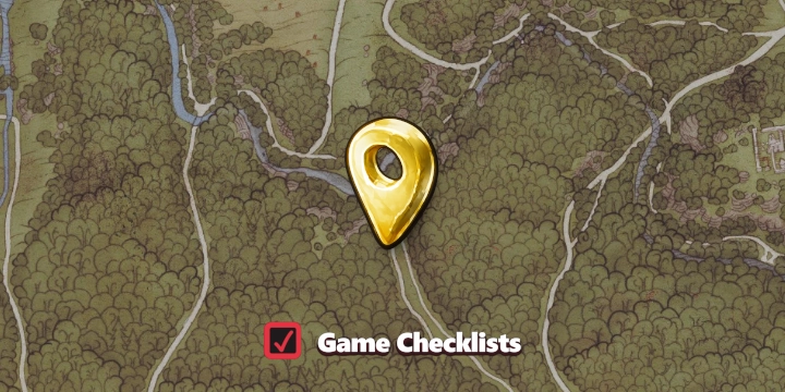 Map screenshot of Milestone Quarry area