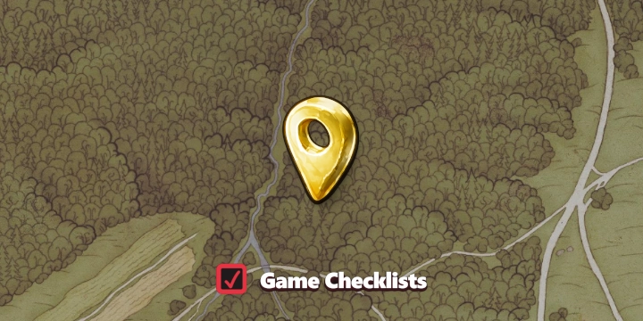 Map screenshot of Old Campsite area