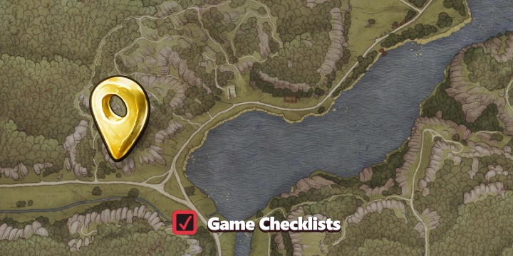 Map screenshot of Old Poachers' Hideout area
