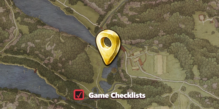 Map screenshot of Skeleton In the Wetlands area