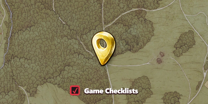 Map screenshot of Unfinished Chapel area