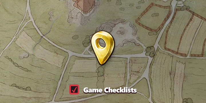 Map screenshot of Vagrant's Hut area