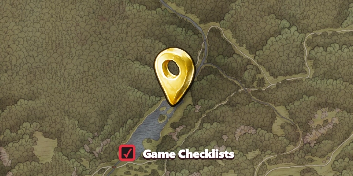 Map screenshot of Washed-up Chest area