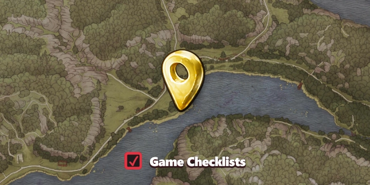 Map screenshot of Water Goblin's Hut area