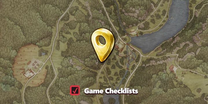 Map screenshot of Well - Vidlak Pond South area