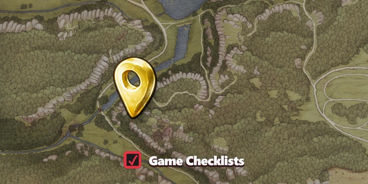 Map screenshot of Wild Woman's Hut area