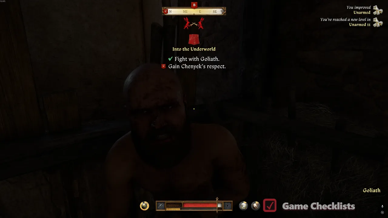Fistfight with Goliath behind The Hole in the Wall