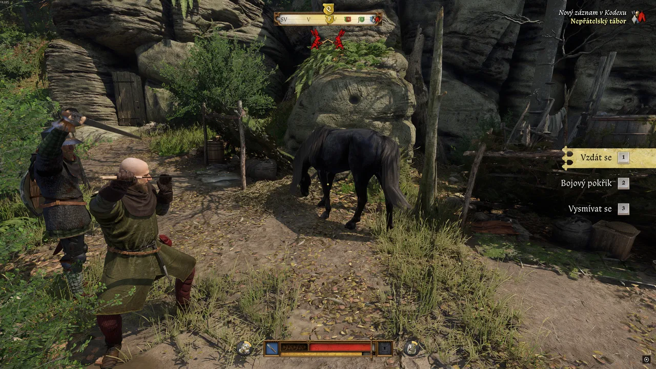 kcd2-lackey10: Bandit camp loot and Groschen in the central chest