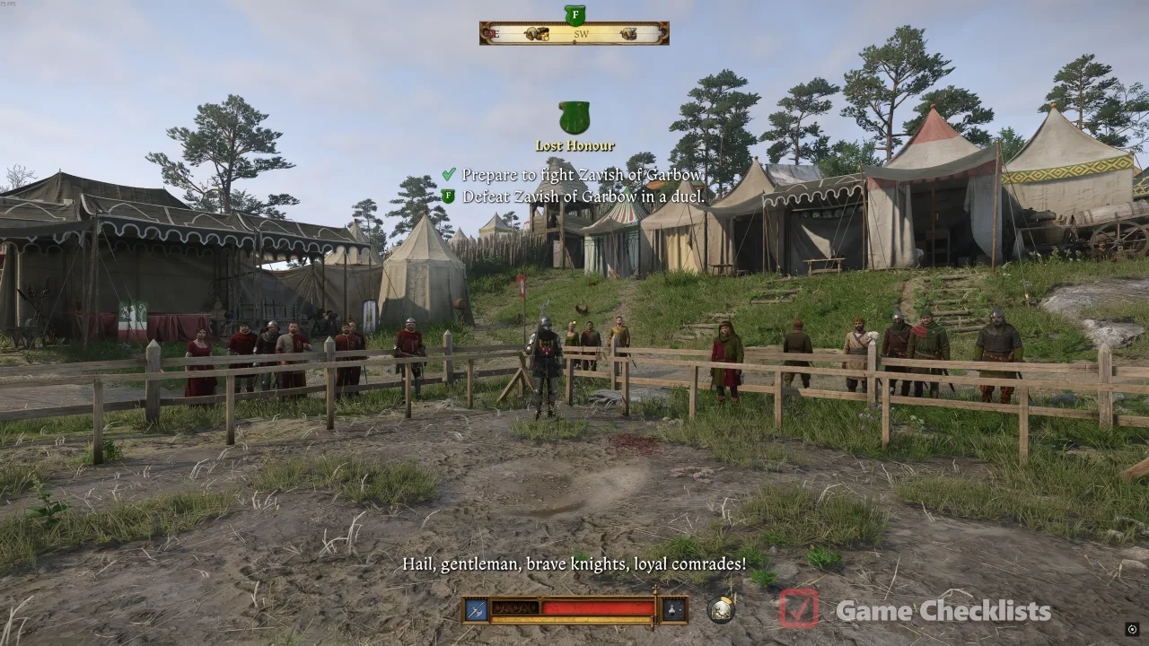Duel with Zavish round one polearms Lost Honour