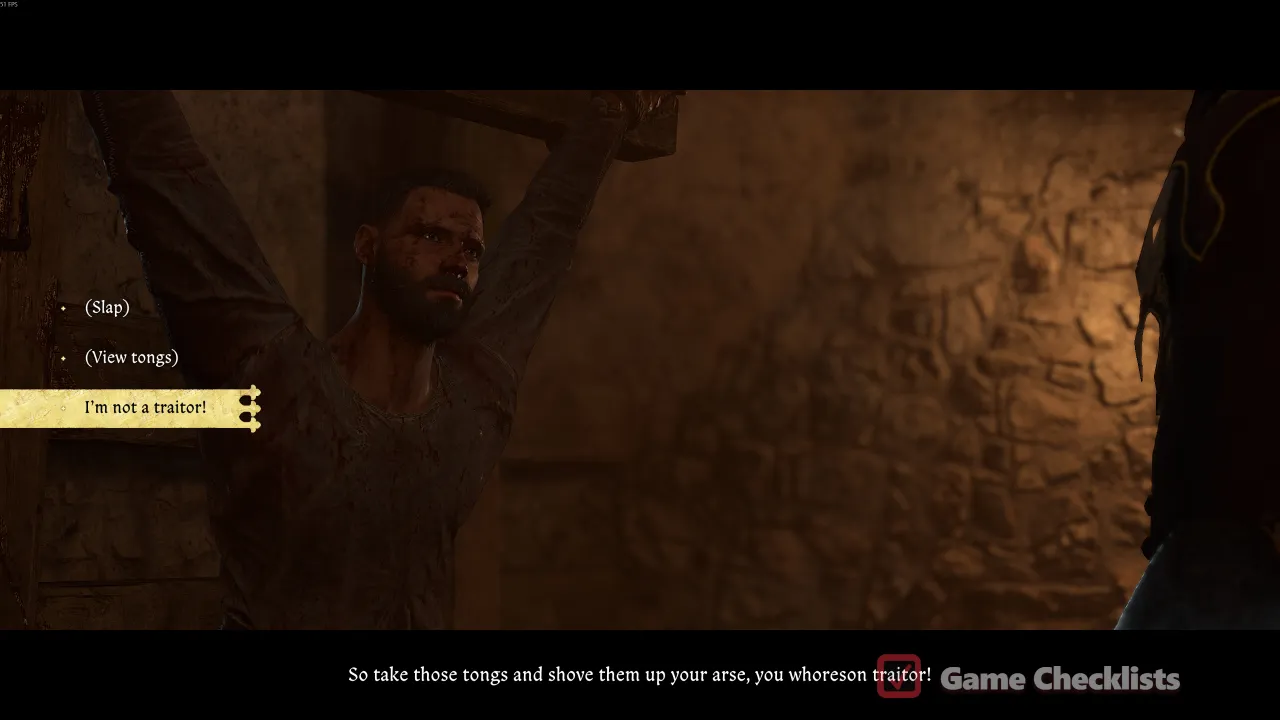 Necessary Evil prisoner dialogue: identify as Henry