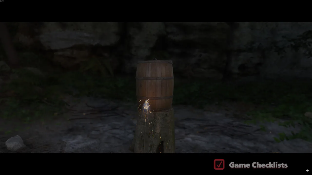 Opus Magnum quest finale: gunpowder experiment explosion cutscene at The Lair with Kreyzl and Zink