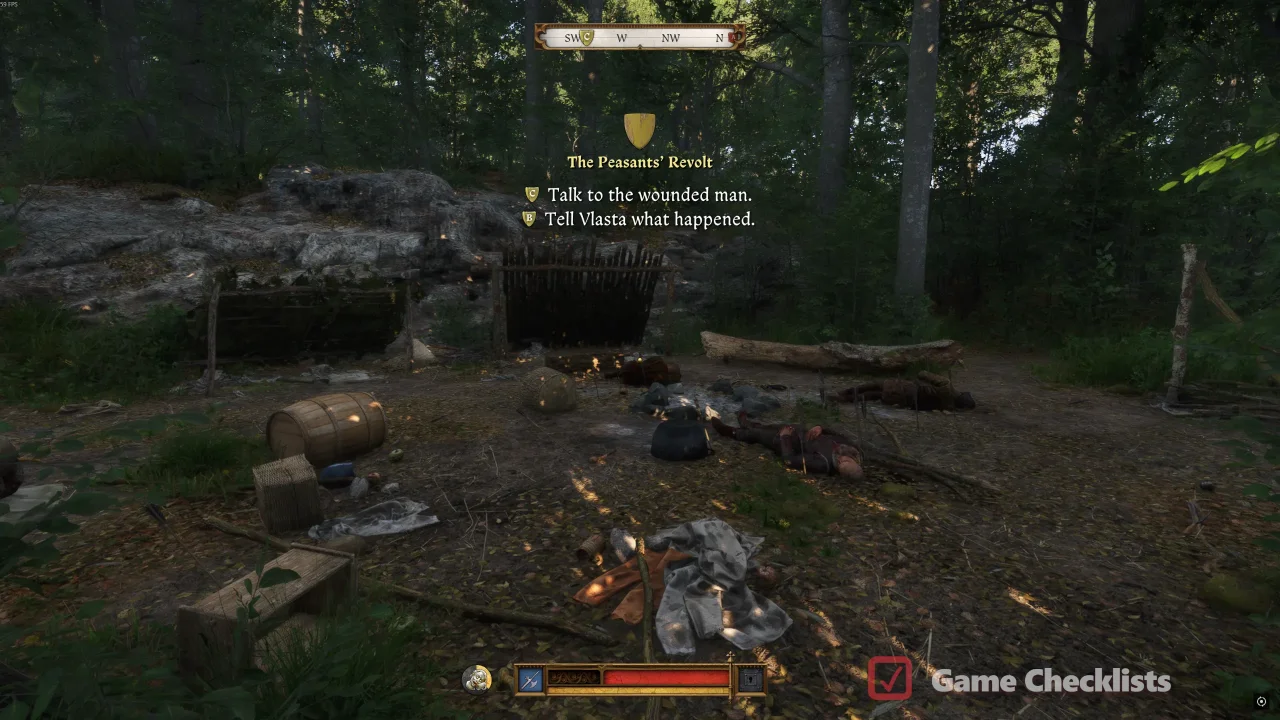 Massacred rebel camp Peasants Revolt