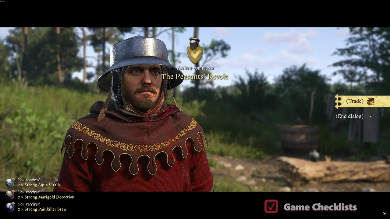 Vlasta potion rewards Peasants Revolt
