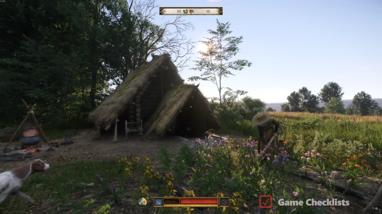 Herbwoman Vlasta at her hut Peasants Revolt