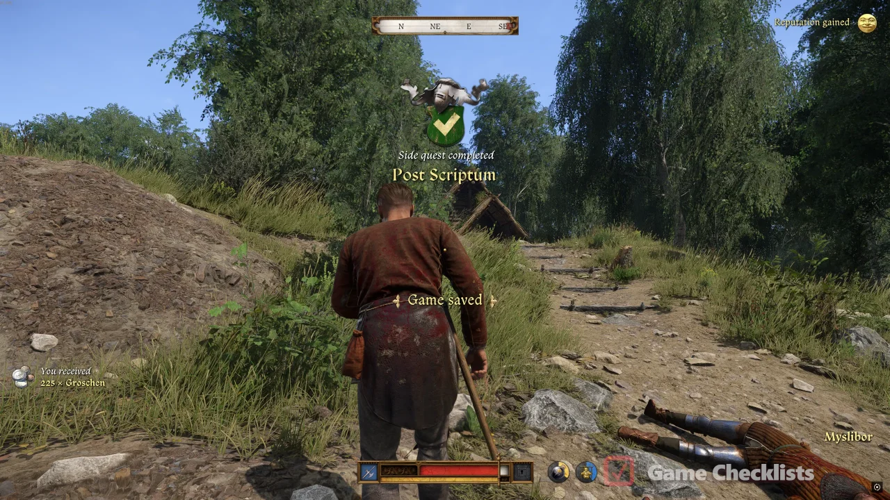 Rewards talking to Myslibor after Markold fight Post Scriptum