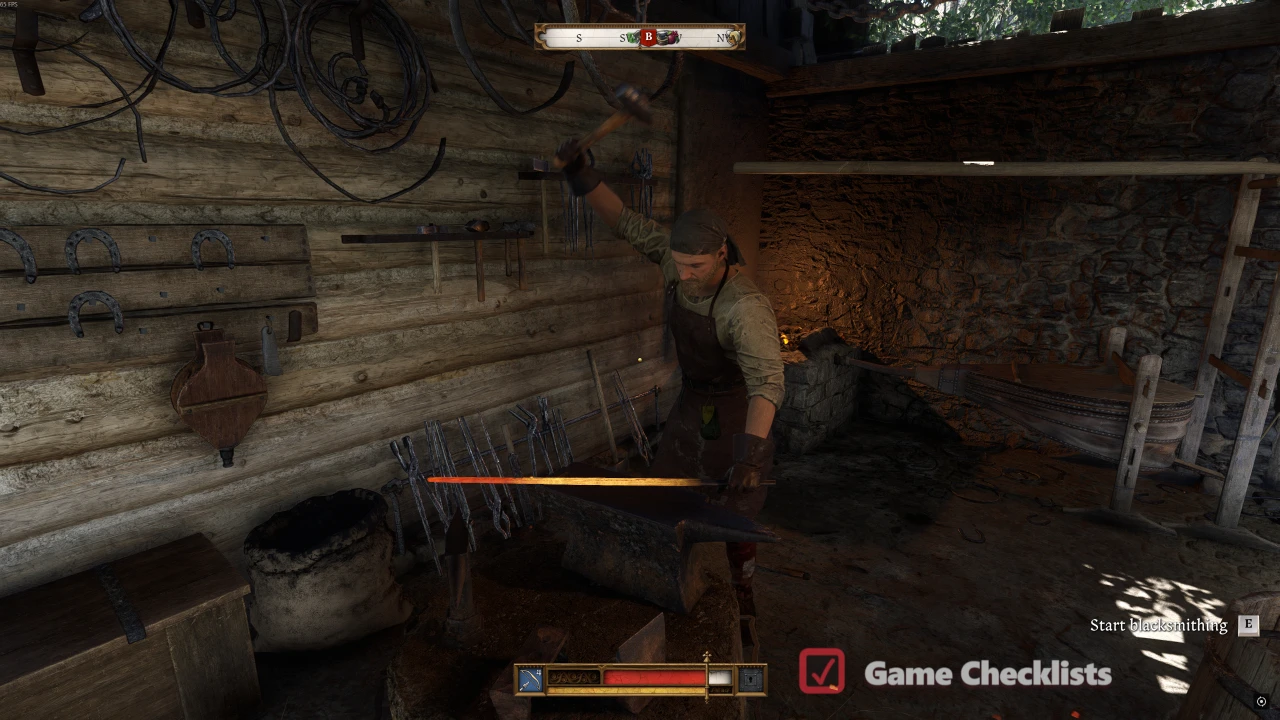 kcd2-radovan: Blacksmith Radovan at his forge in Tachov for The Blacksmith's Son