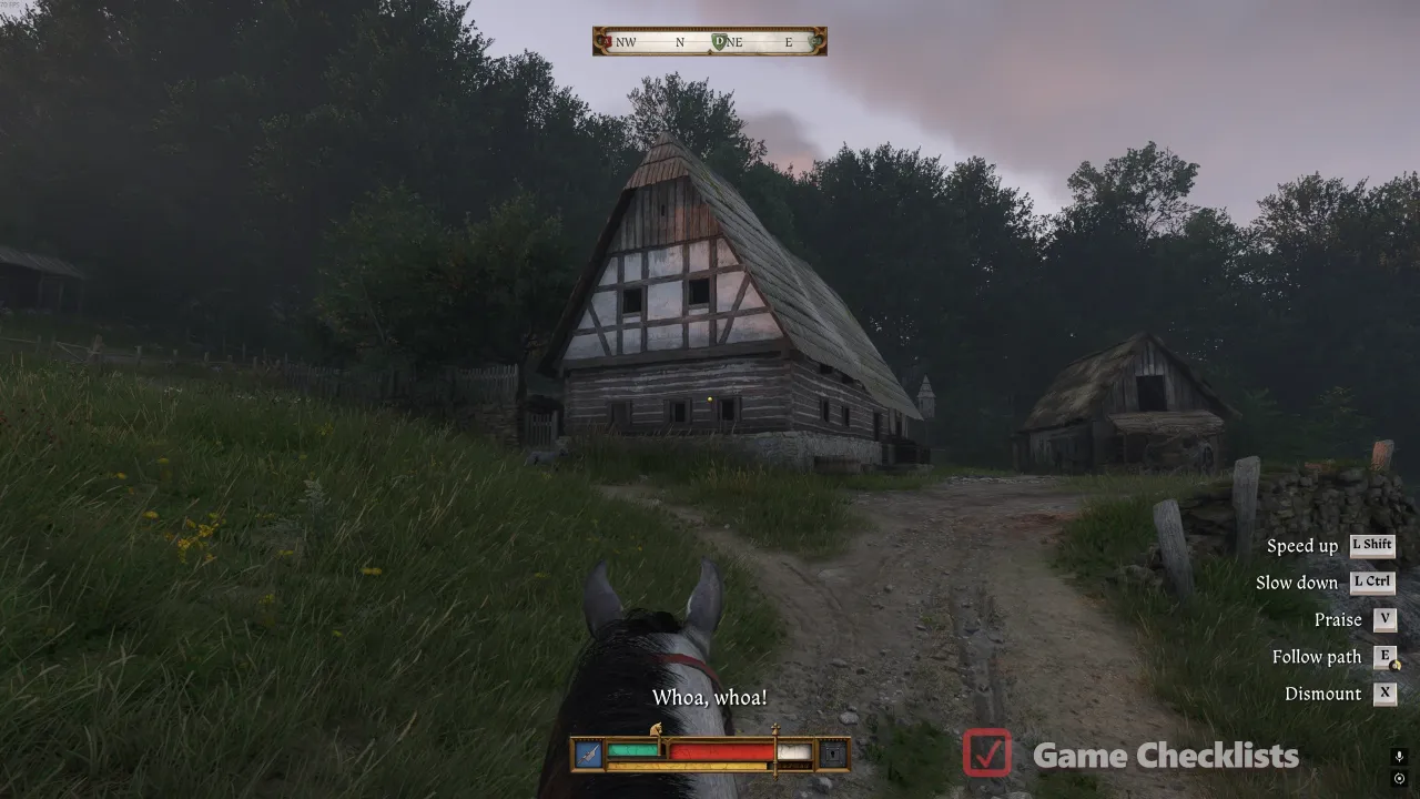 Gravedigger Lenek cottage north of Sedletz Monastery