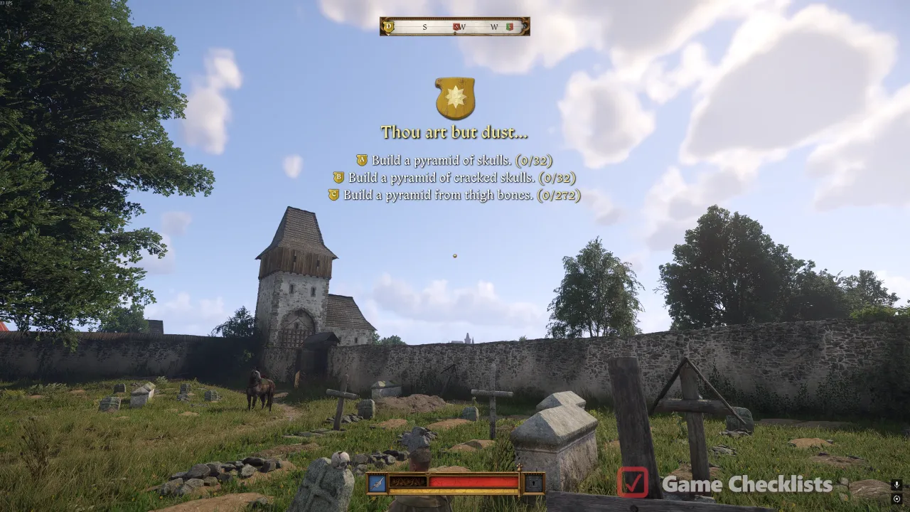 Ossuary bone sorting objective from Thou art but dust