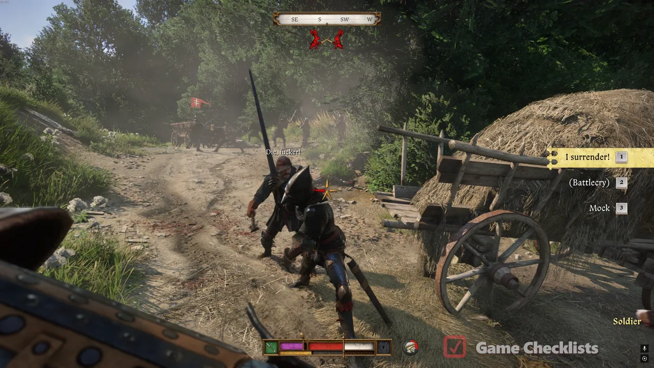Enemy captain leader during Speak of the Devil caravan fight