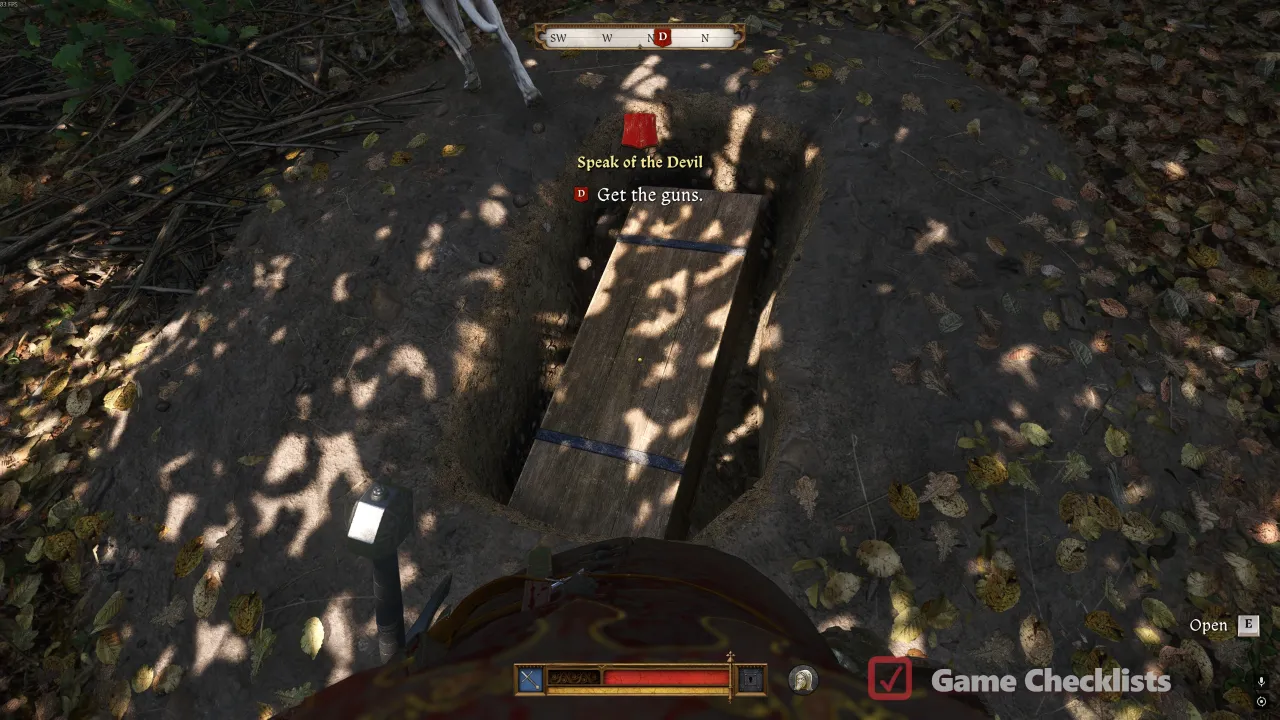 Fourth dig site: Carefully Wrapped Handgonnes, ammo, Gunsmith's Kit, Strong Bowman's Brew