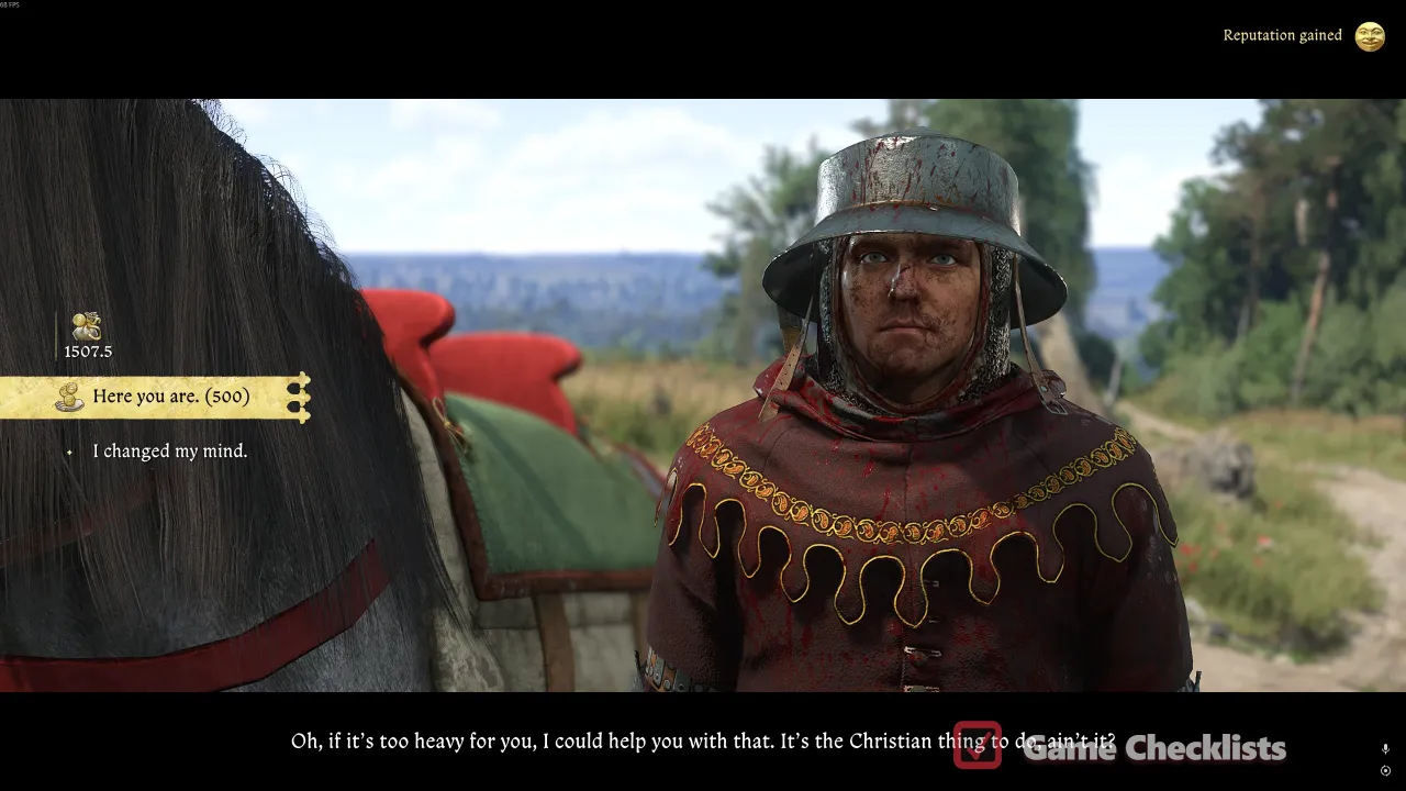 Sigismund camp gate toll in Spoils of War