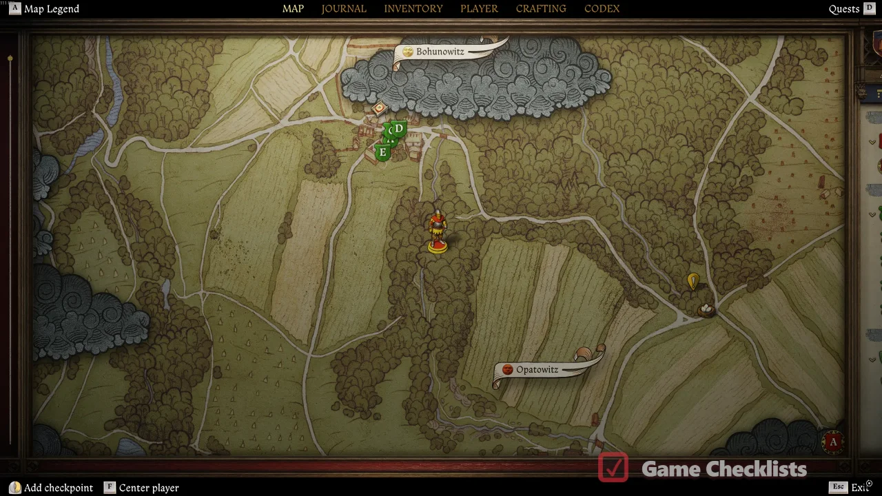 Map for hidden cows location Spoils of War