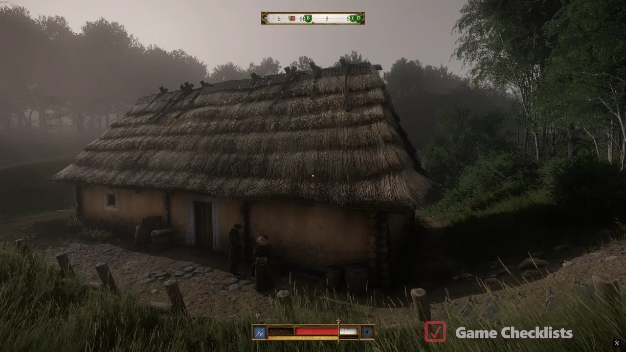 Farmer Smil house and supply pile Bohunowitz Spoils of War