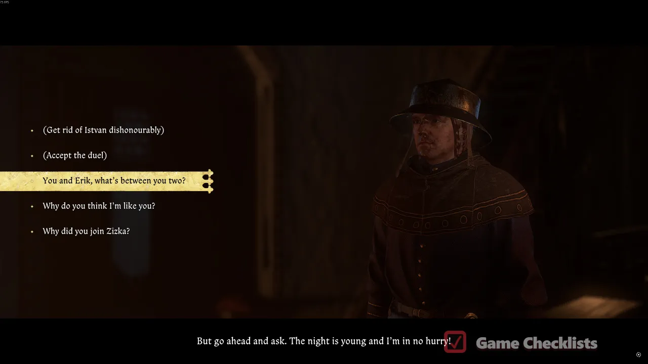 Intimidate Istvan dialogue Storm