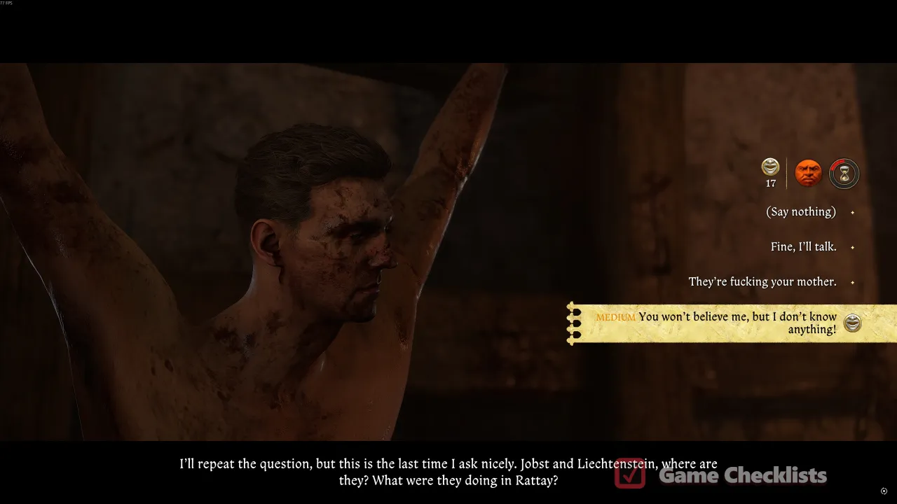 Istvan Toth interrogation in Storm