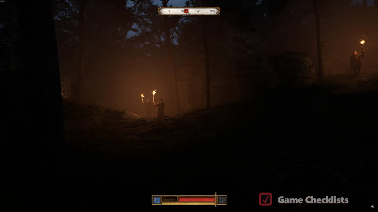 Bushes toward marker Storm
