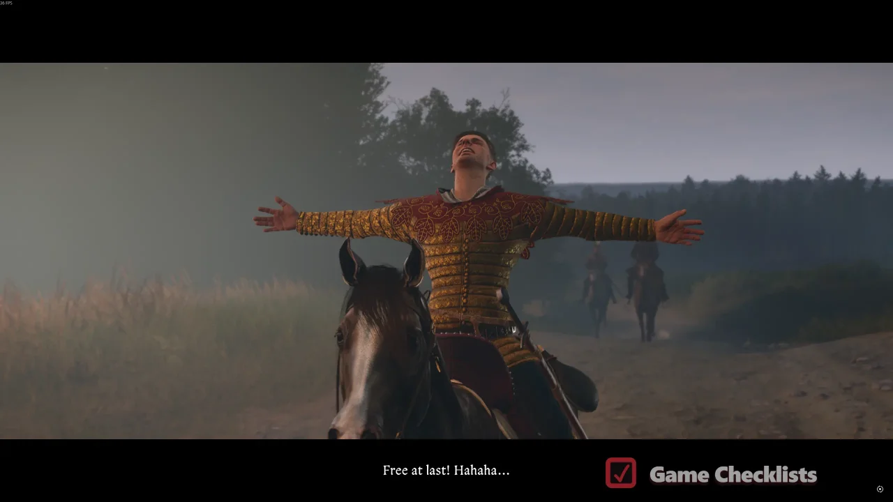 Horseback escape finale cutscene from Maleshov
