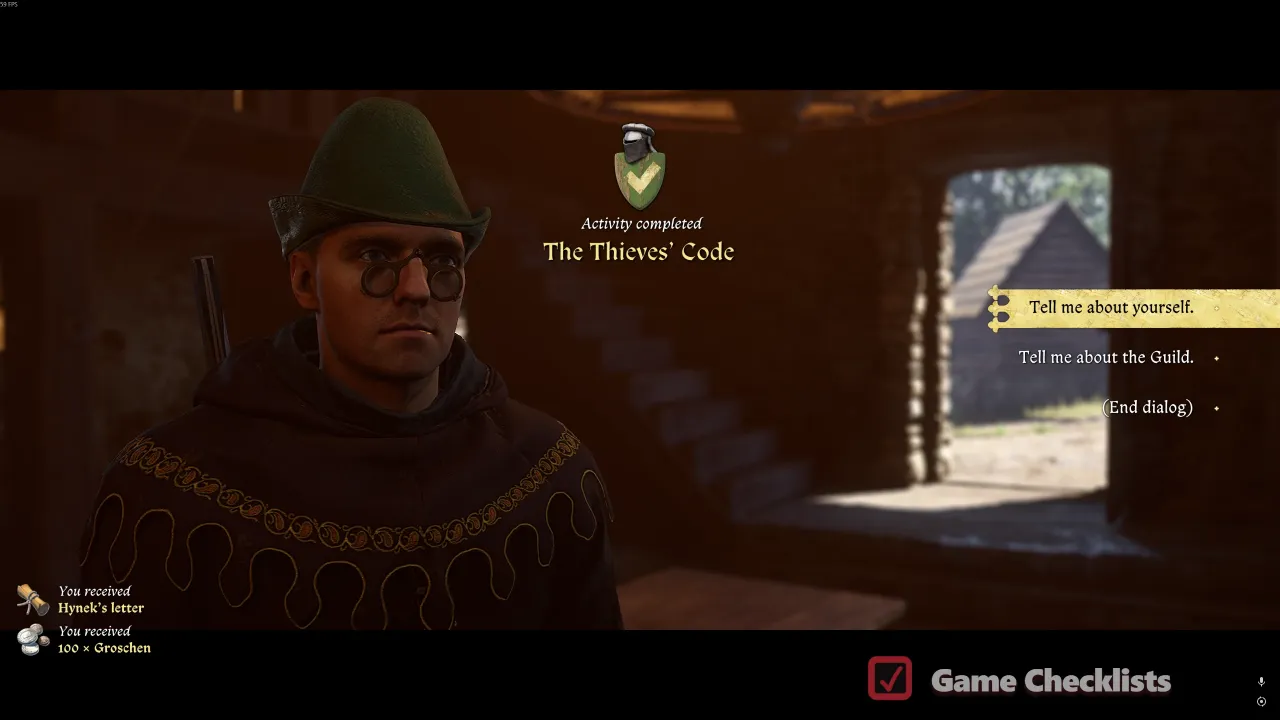 Delivering the thieves cipher at the Hole in the Wall