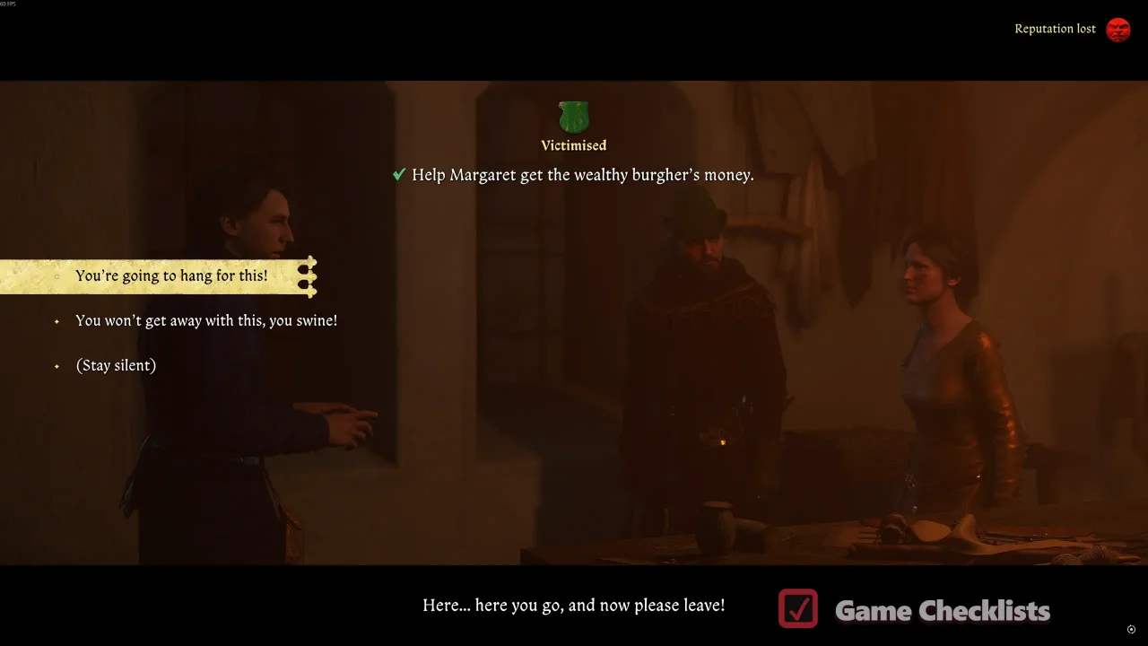 Expose Margaret scam during confrontation