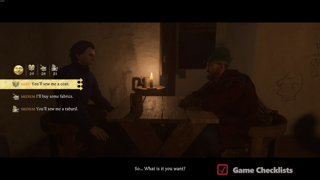 Dialogue skill check to drink with Latsek
