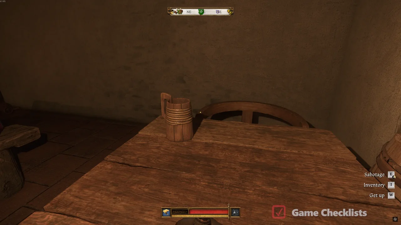 Pouring Lullaby into Latsek drink at tavern
