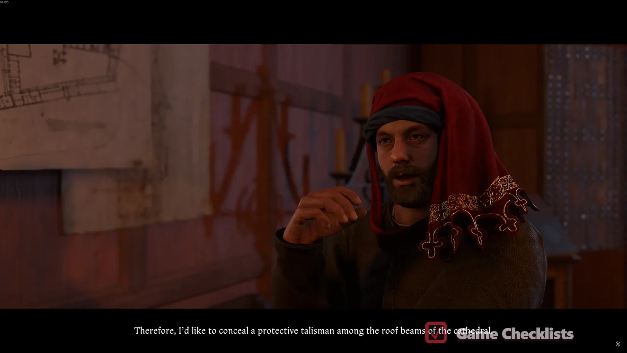 Warding Off Evil quest dialogue with Johann Parler