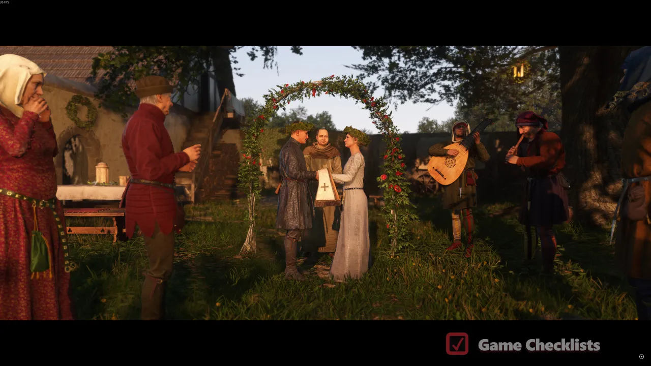 Wedding finale cutscene
