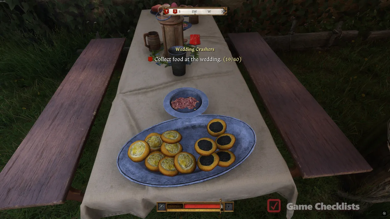 Kolaches on wedding tables